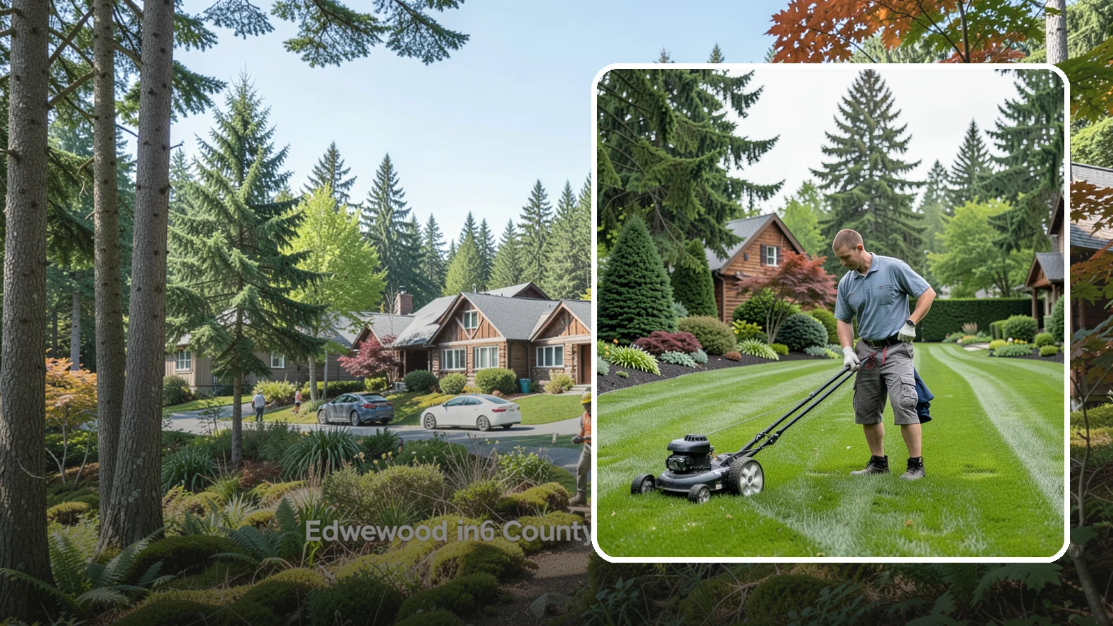 Lawn Maintenance in Edgewood, Pierce County, WA - Complete lawn maintenance that keeps your yard mowed, edged, and healthy on a regular schedule.
