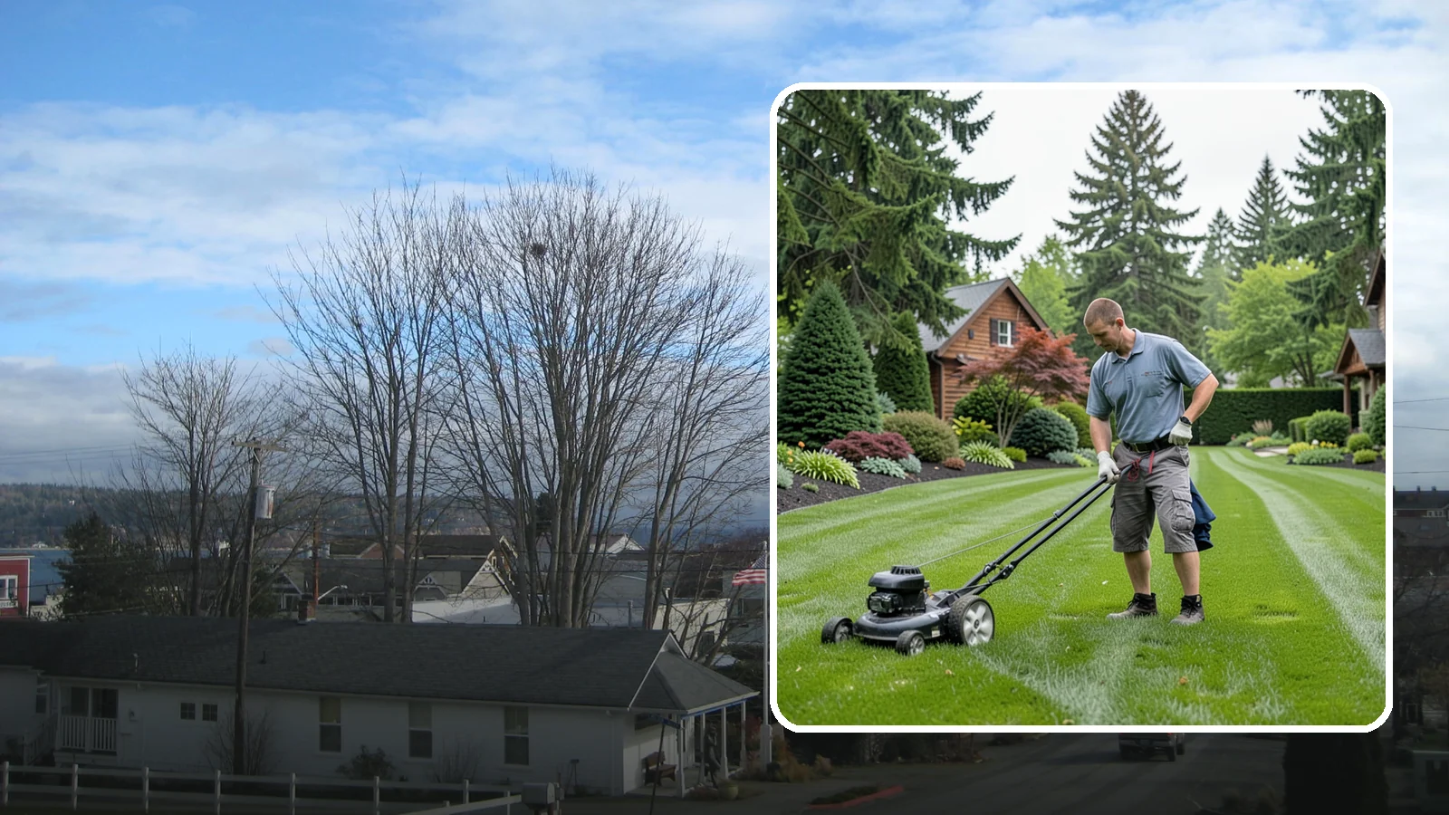 Lawn Maintenance in Langley, Island County, WA - Complete lawn maintenance that keeps your yard mowed, edged, and healthy on a regular schedule.