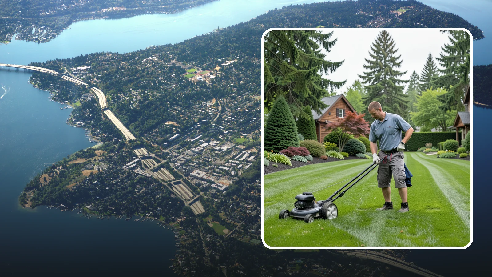 Lawn Maintenance in Mercer Island, King County, WA - Complete lawn maintenance that keeps your yard mowed, edged, and healthy on a regular schedule.