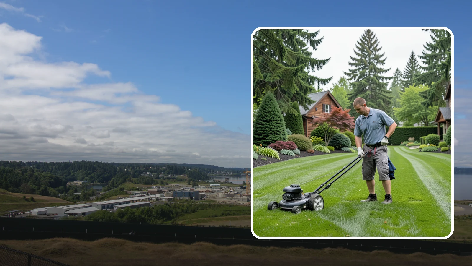 Lawn Maintenance in University Place, Pierce County, WA - Complete lawn maintenance that keeps your yard mowed, edged, and healthy on a regular schedule.