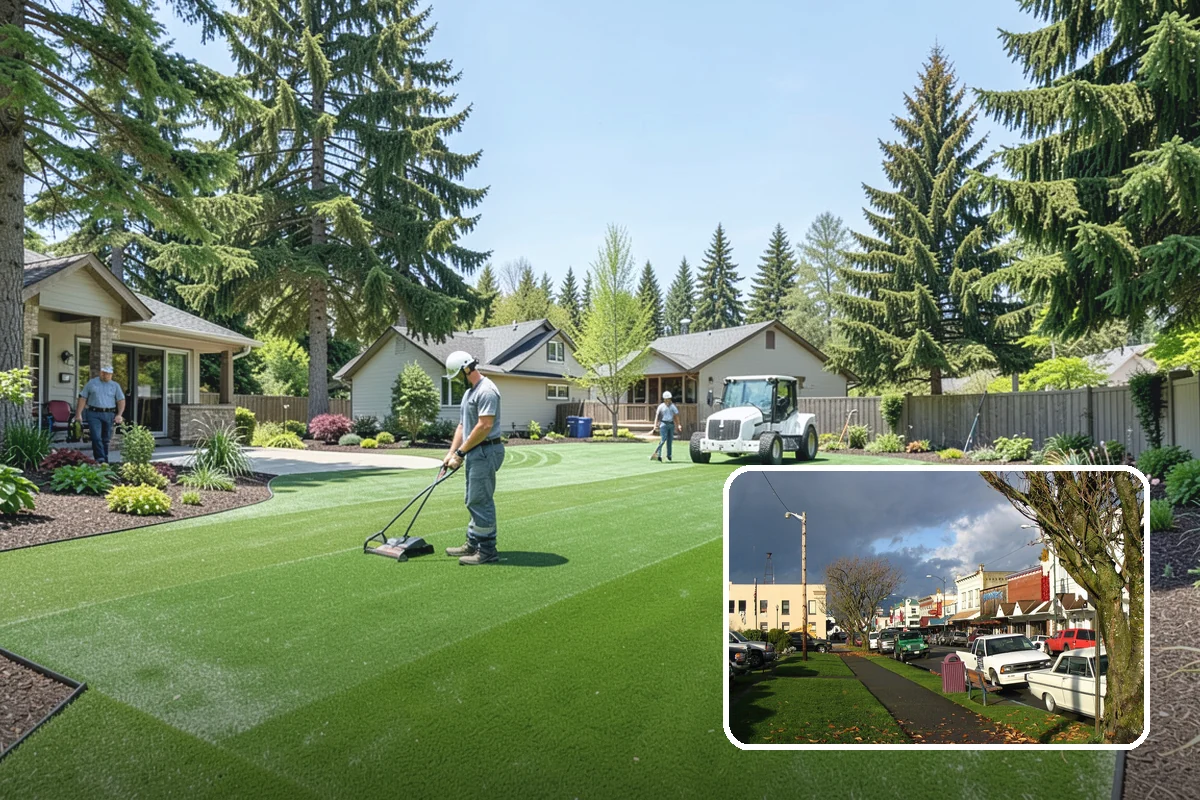 Lawn Mowing in Arlington, Snohomish County, WA - Healthy dense turf that resists weeds and moss