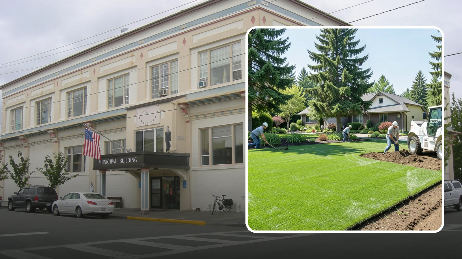 Lawn Removal in Anacortes, Skagit County, WA - Complete removal of old, dead, or unwanted lawn to make way for new turf, beds, or hardscape.