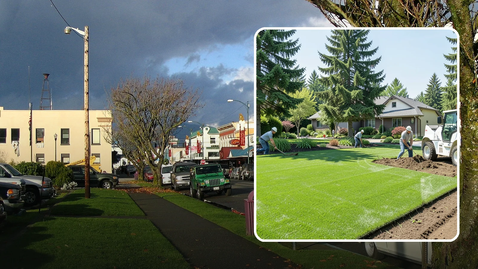 Lawn Removal in Arlington, Snohomish County, WA - Complete removal of old, dead, or unwanted lawn to make way for new turf, beds, or hardscape.