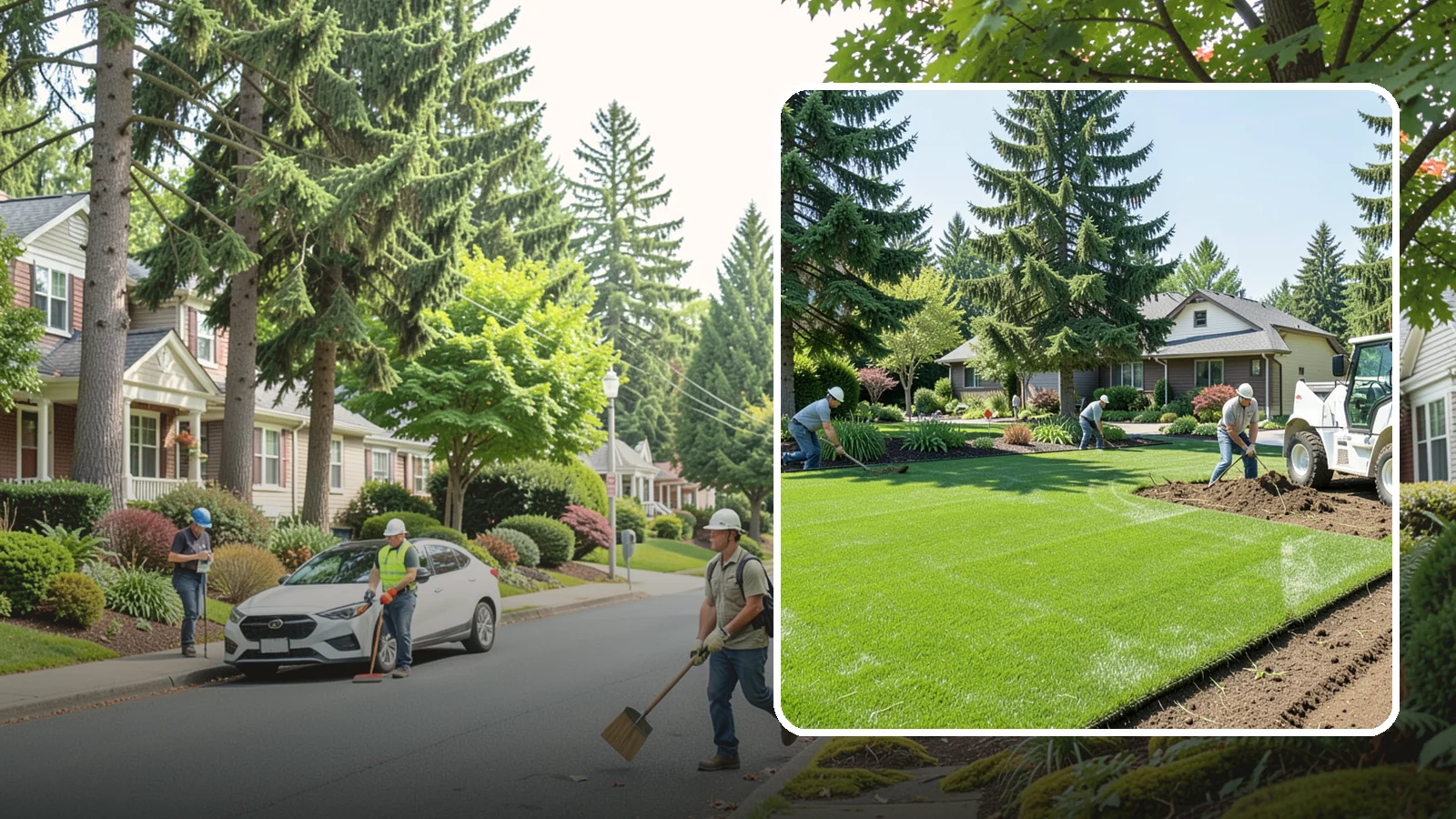 Lawn Removal in Beaux Arts Village, King County, WA - Complete removal of old, dead, or unwanted lawn to make way for new turf, beds, or hardscape.