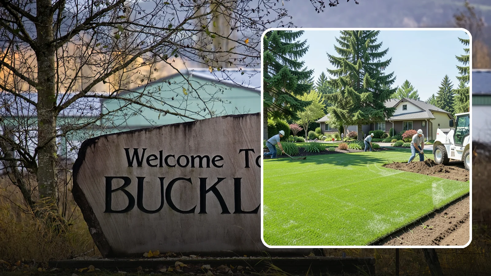 Lawn Removal in Buckley, Pierce County, WA - Complete removal of old, dead, or unwanted lawn to make way for new turf, beds, or hardscape.