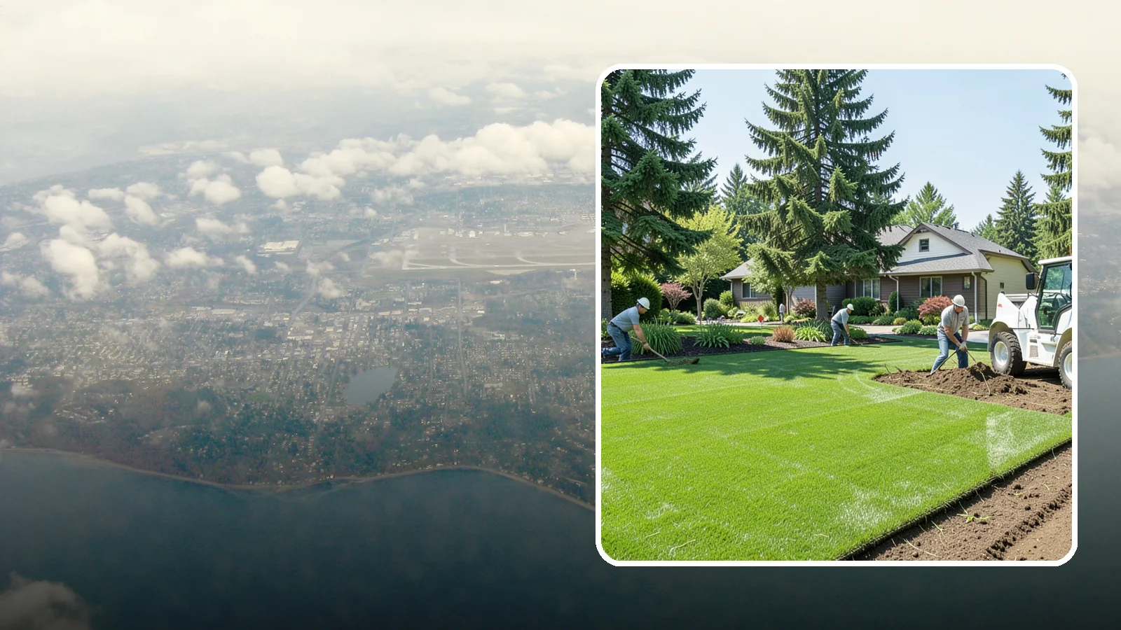 Lawn Removal in Burien, King County, WA - Complete removal of old, dead, or unwanted lawn to make way for new turf, beds, or hardscape.