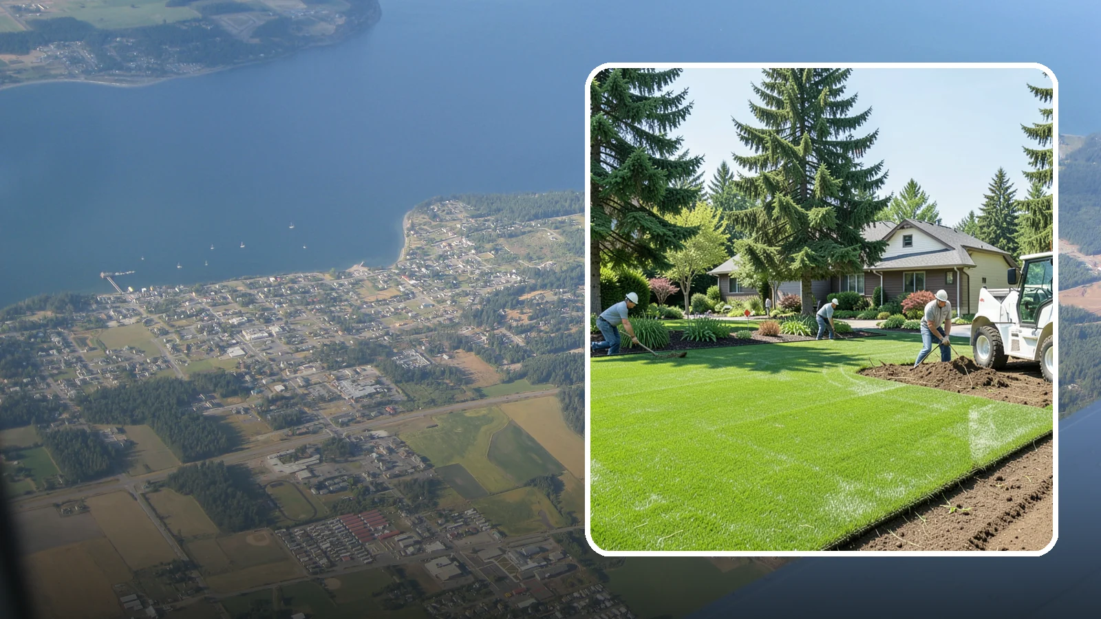Lawn Removal in Coupeville, Island County, WA - Complete removal of old, dead, or unwanted lawn to make way for new turf, beds, or hardscape.