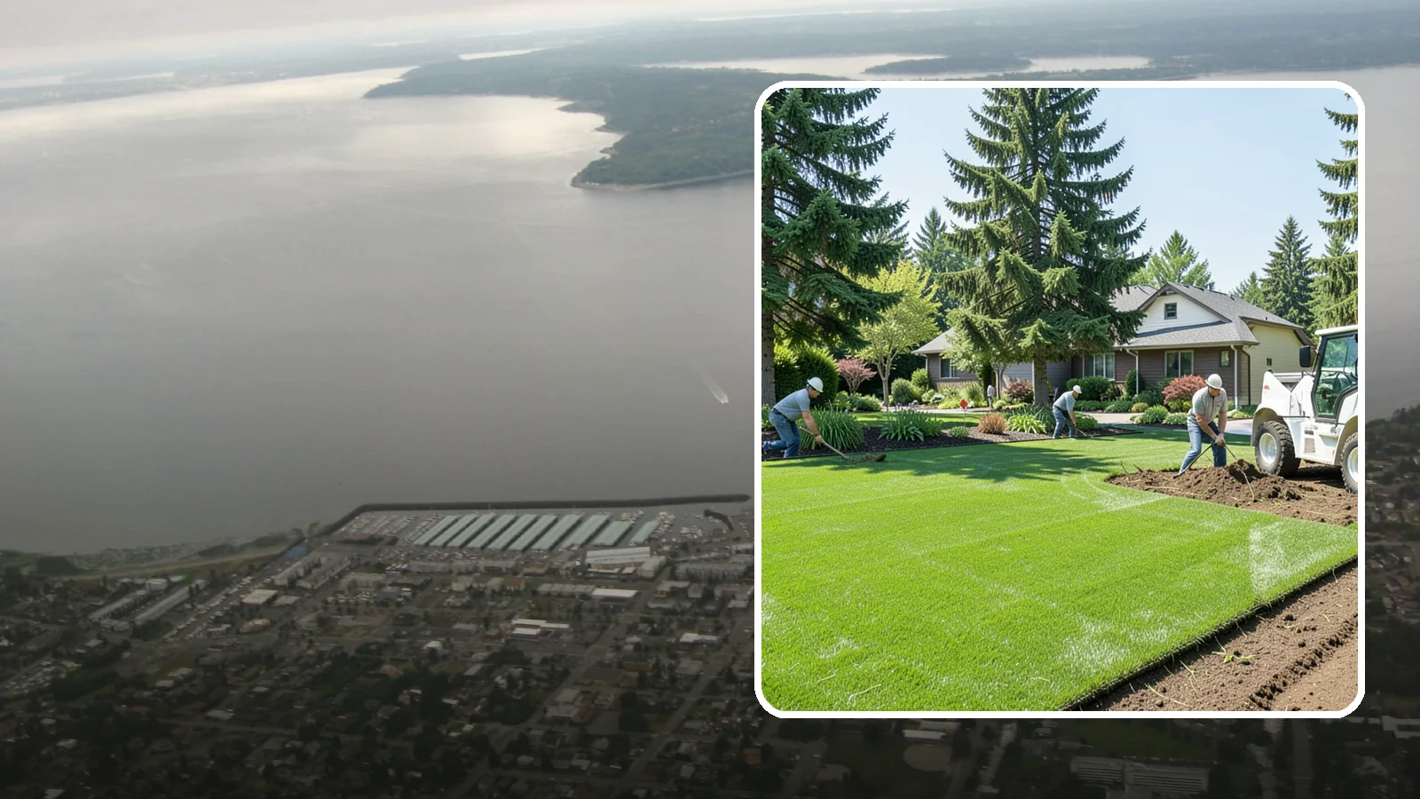 Lawn Removal in Des Moines, King County, WA - Complete removal of old, dead, or unwanted lawn to make way for new turf, beds, or hardscape.