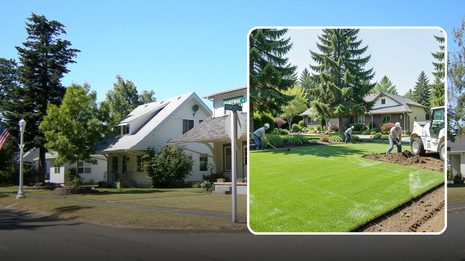 Lawn Removal in DuPont, Pierce County, WA - Complete removal of old, dead, or unwanted lawn to make way for new turf, beds, or hardscape.