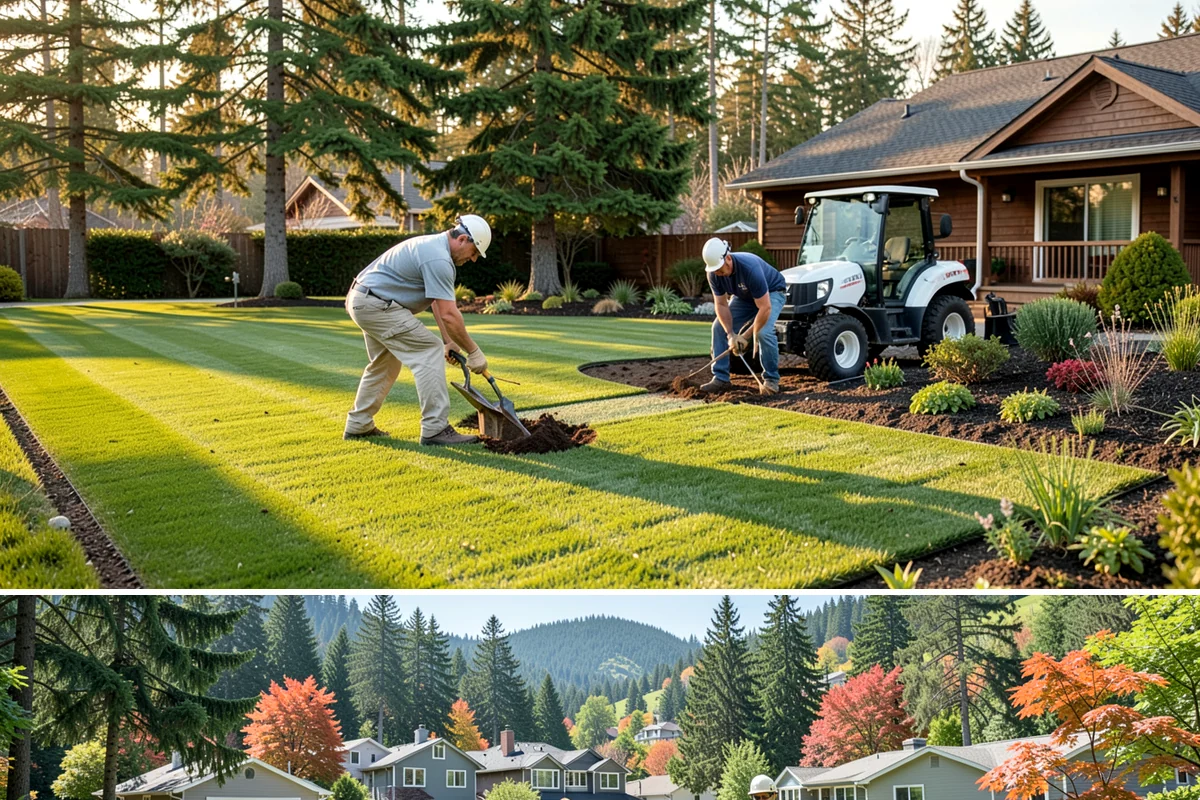 Lawn Removal in Fircrest, Pierce County, WA - Can be done year-round