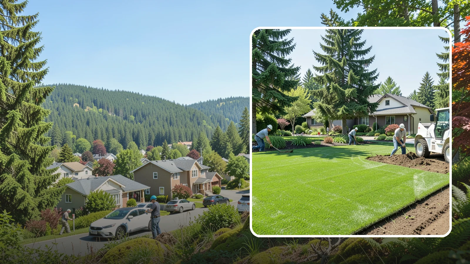 Lawn Removal in Index, Snohomish County, WA - Complete removal of old, dead, or unwanted lawn to make way for new turf, beds, or hardscape.
