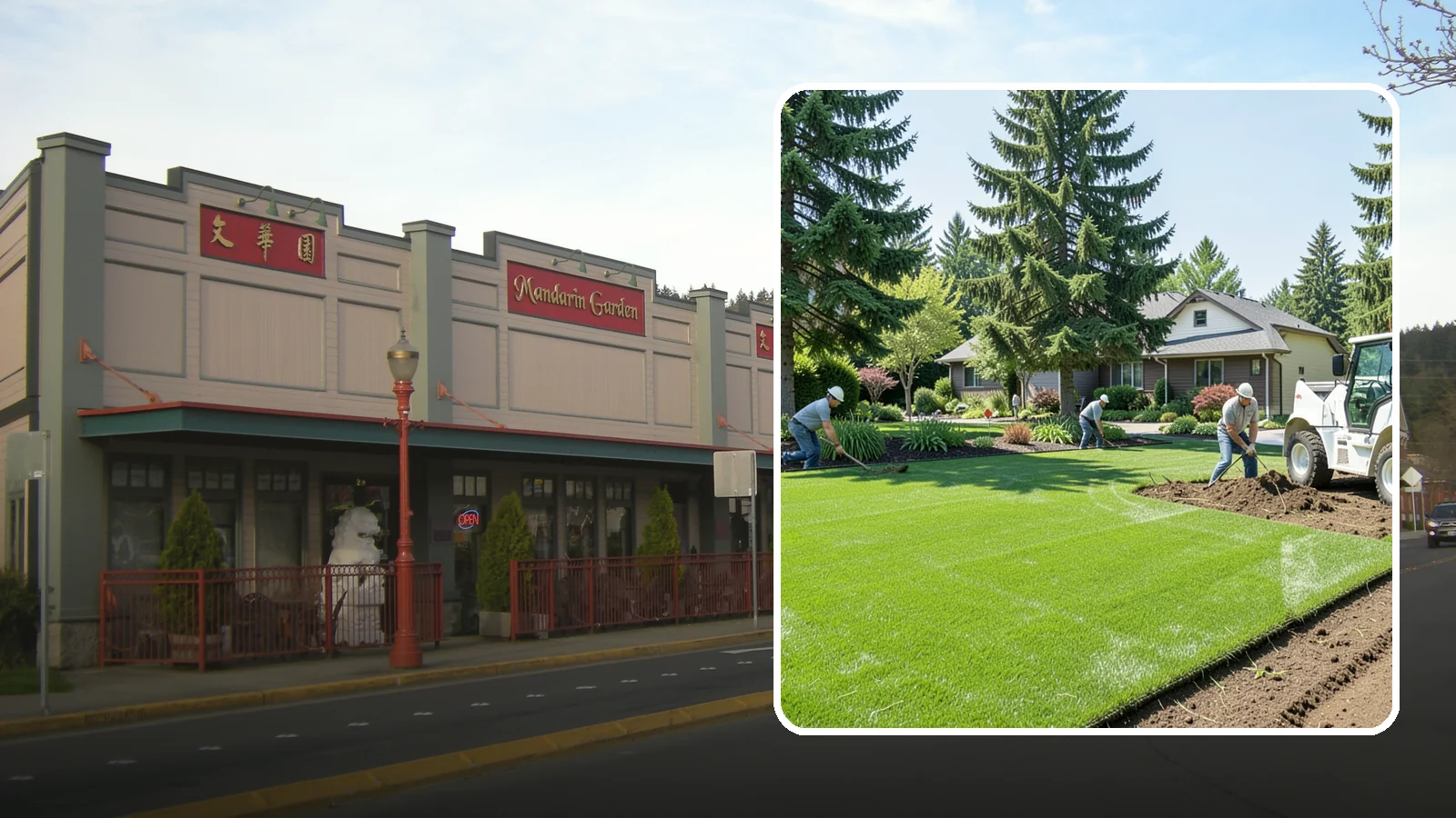 Lawn Removal in Issaquah, King County, WA - Complete removal of old, dead, or unwanted lawn to make way for new turf, beds, or hardscape.
