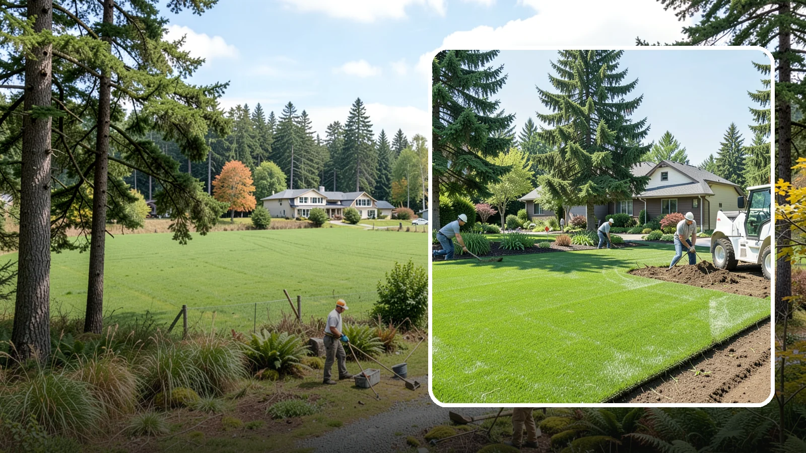 Lawn Removal in Lyman, Skagit County, WA - Complete removal of old, dead, or unwanted lawn to make way for new turf, beds, or hardscape.