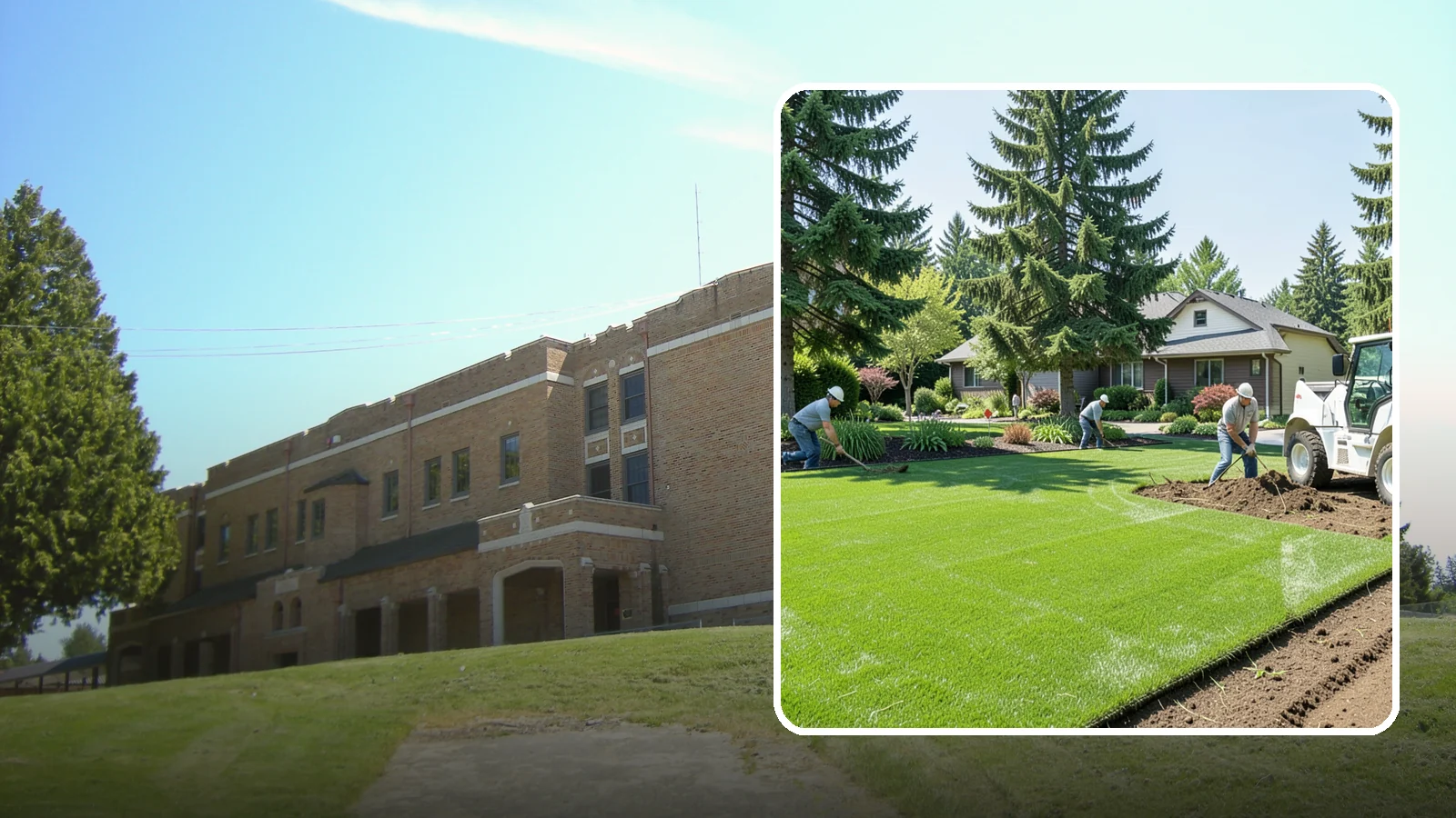 Lawn Removal in Maple Valley, King County, WA - Complete removal of old, dead, or unwanted lawn to make way for new turf, beds, or hardscape.