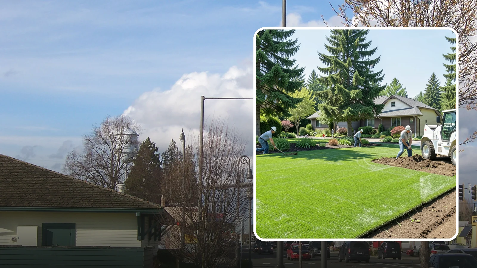 Lawn Removal in Marysville, Snohomish County, WA - Complete removal of old, dead, or unwanted lawn to make way for new turf, beds, or hardscape.