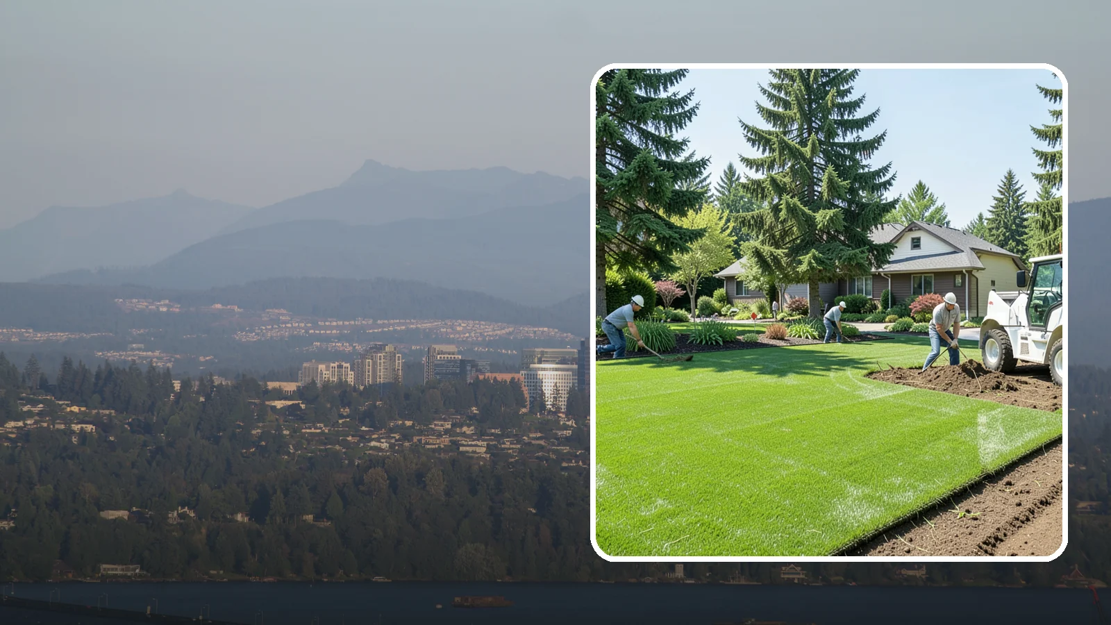 Lawn Removal in Medina, King County, WA - Complete removal of old, dead, or unwanted lawn to make way for new turf, beds, or hardscape.