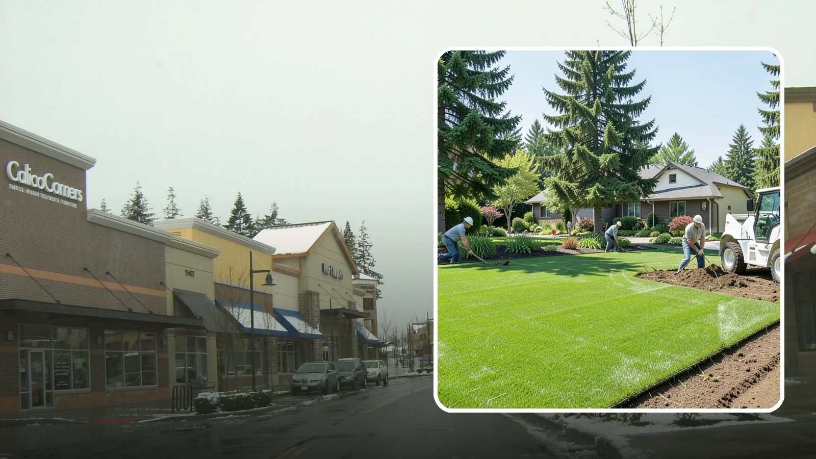 Lawn Removal in Mill Creek, Snohomish County, WA - Complete removal of old, dead, or unwanted lawn to make way for new turf, beds, or hardscape.