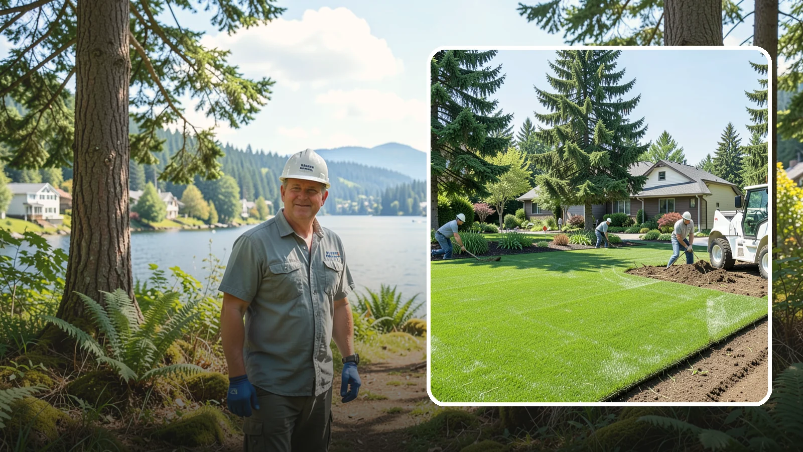 Lawn Removal in Milton, King County, WA - Complete removal of old, dead, or unwanted lawn to make way for new turf, beds, or hardscape.