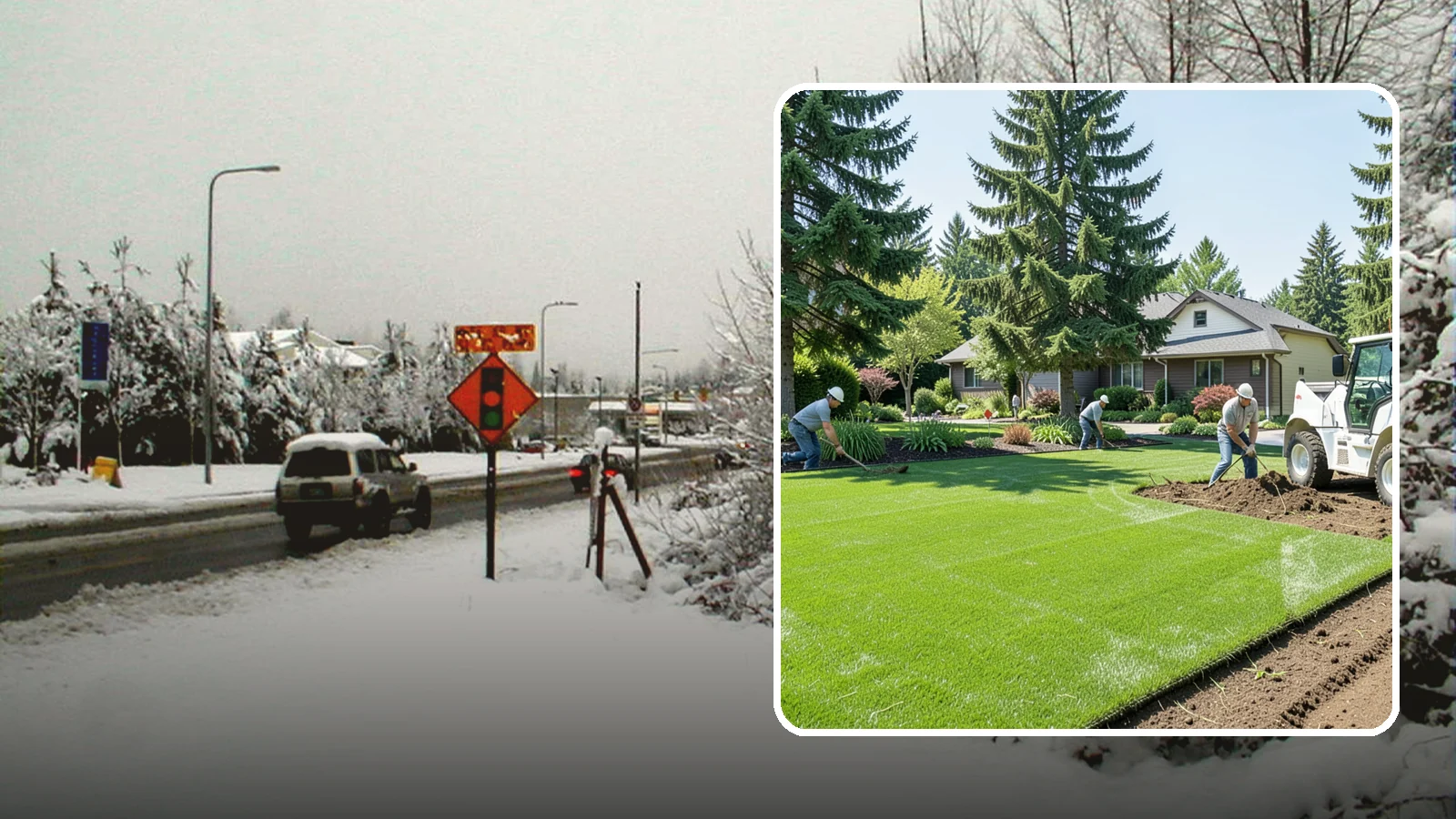 Lawn Removal in Newcastle, King County, WA - Complete removal of old, dead, or unwanted lawn to make way for new turf, beds, or hardscape.