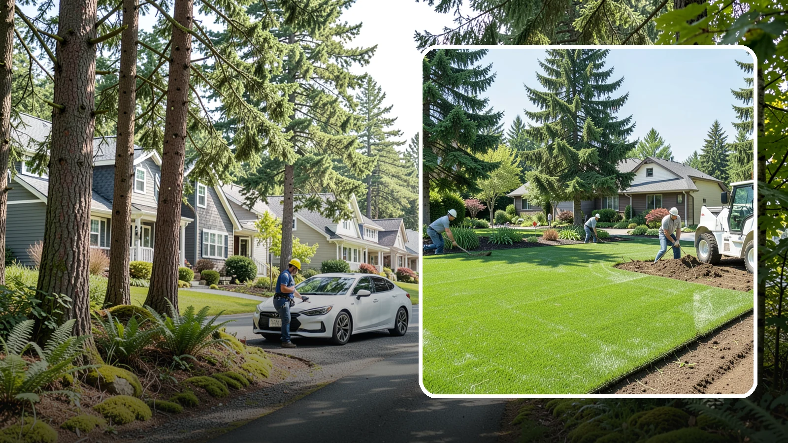 Lawn Removal in Normandy Park, King County, WA - Complete removal of old, dead, or unwanted lawn to make way for new turf, beds, or hardscape.