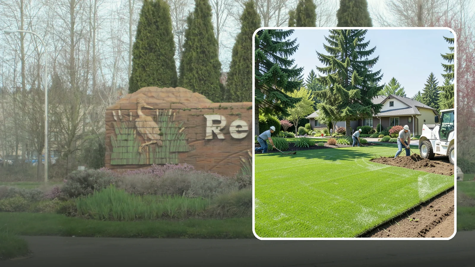 Lawn Removal in Renton, King County, WA - Complete removal of old, dead, or unwanted lawn to make way for new turf, beds, or hardscape.