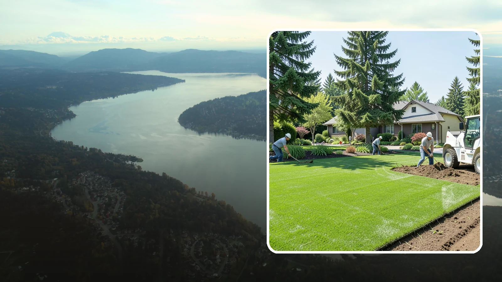 Lawn Removal in Sammamish, King County, WA - Complete removal of old, dead, or unwanted lawn to make way for new turf, beds, or hardscape.