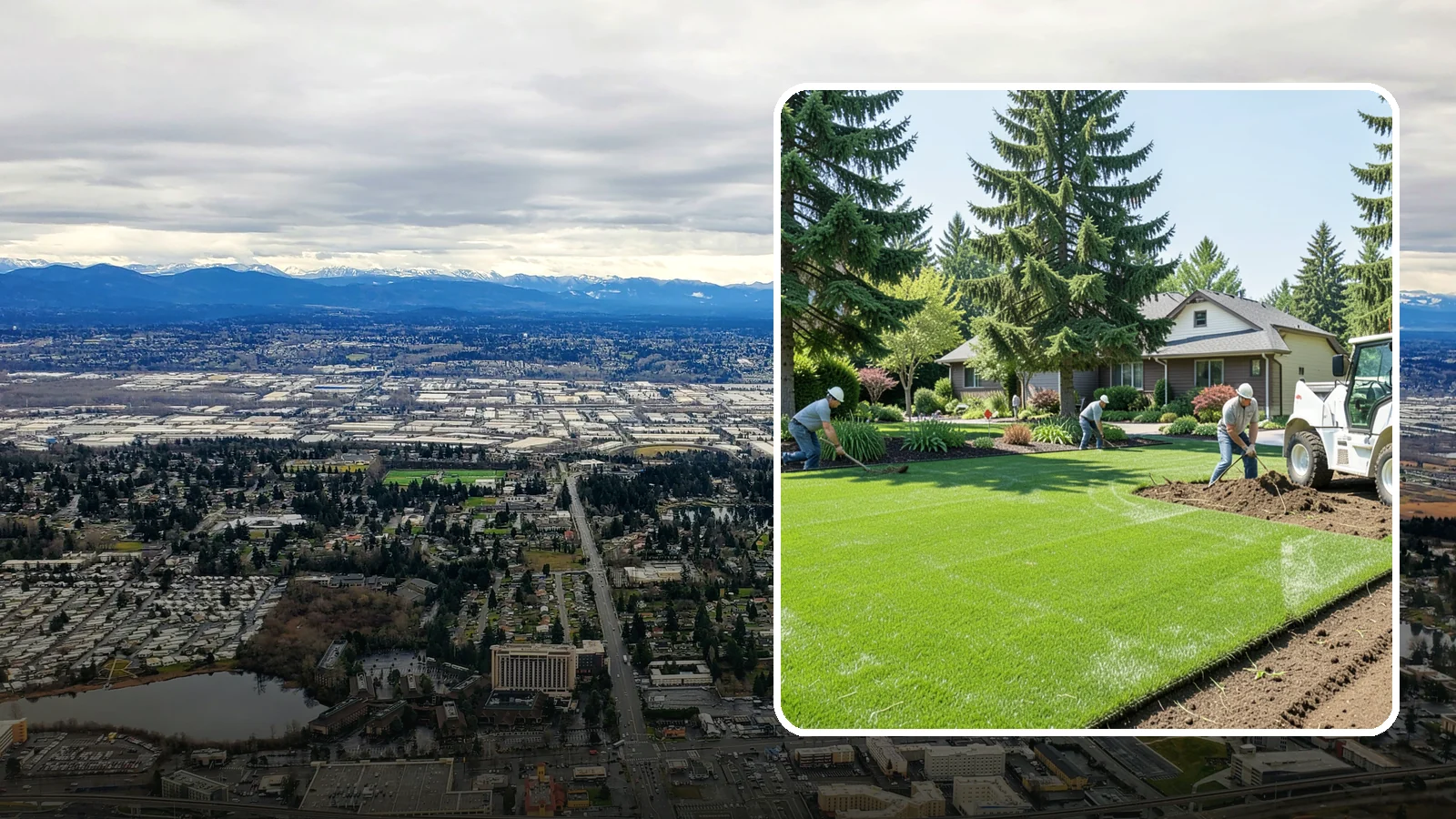 Lawn Removal in SeaTac, King County, WA - Complete removal of old, dead, or unwanted lawn to make way for new turf, beds, or hardscape.