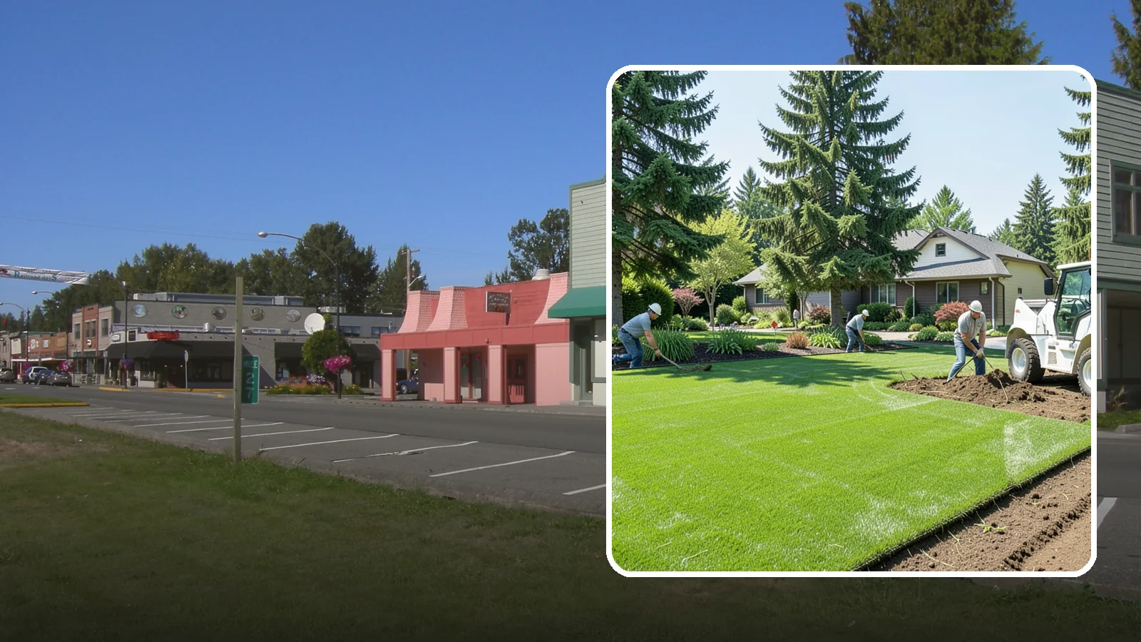 Lawn Removal in Snoqualmie, King County, WA - Complete removal of old, dead, or unwanted lawn to make way for new turf, beds, or hardscape.