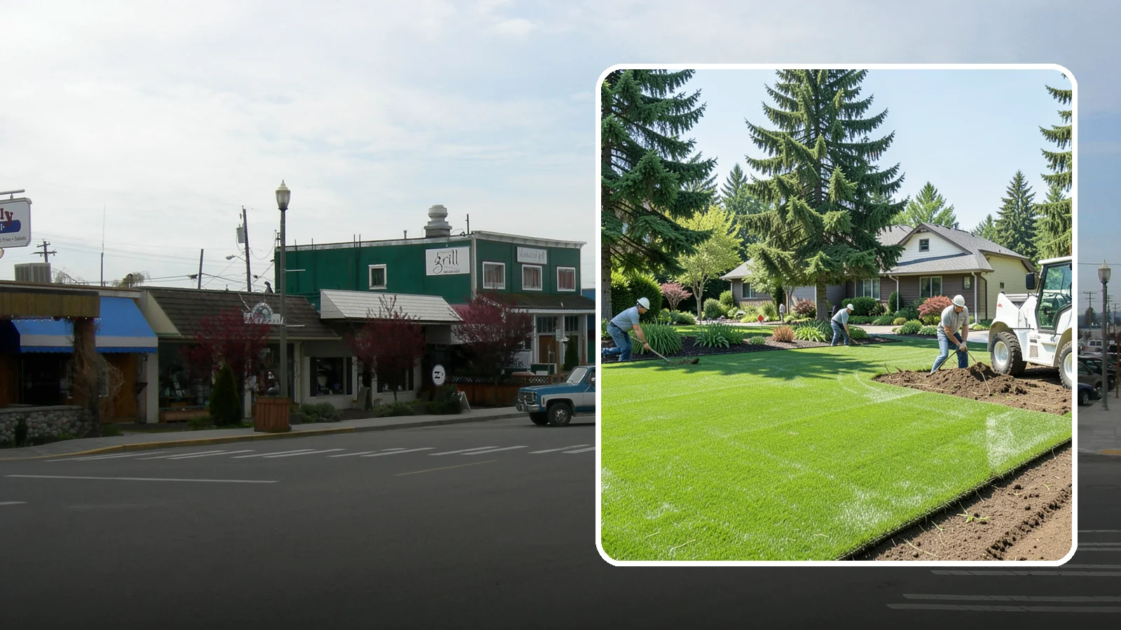 Lawn Removal in Stanwood, Snohomish County, WA - Complete removal of old, dead, or unwanted lawn to make way for new turf, beds, or hardscape.