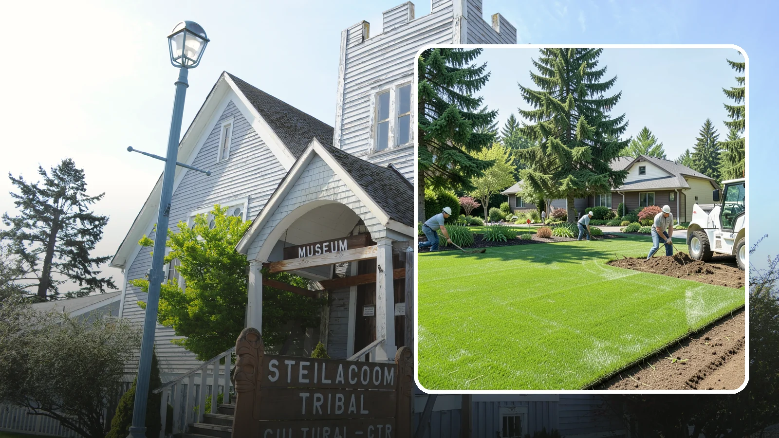 Lawn Removal in Steilacoom, Pierce County, WA - Complete removal of old, dead, or unwanted lawn to make way for new turf, beds, or hardscape.