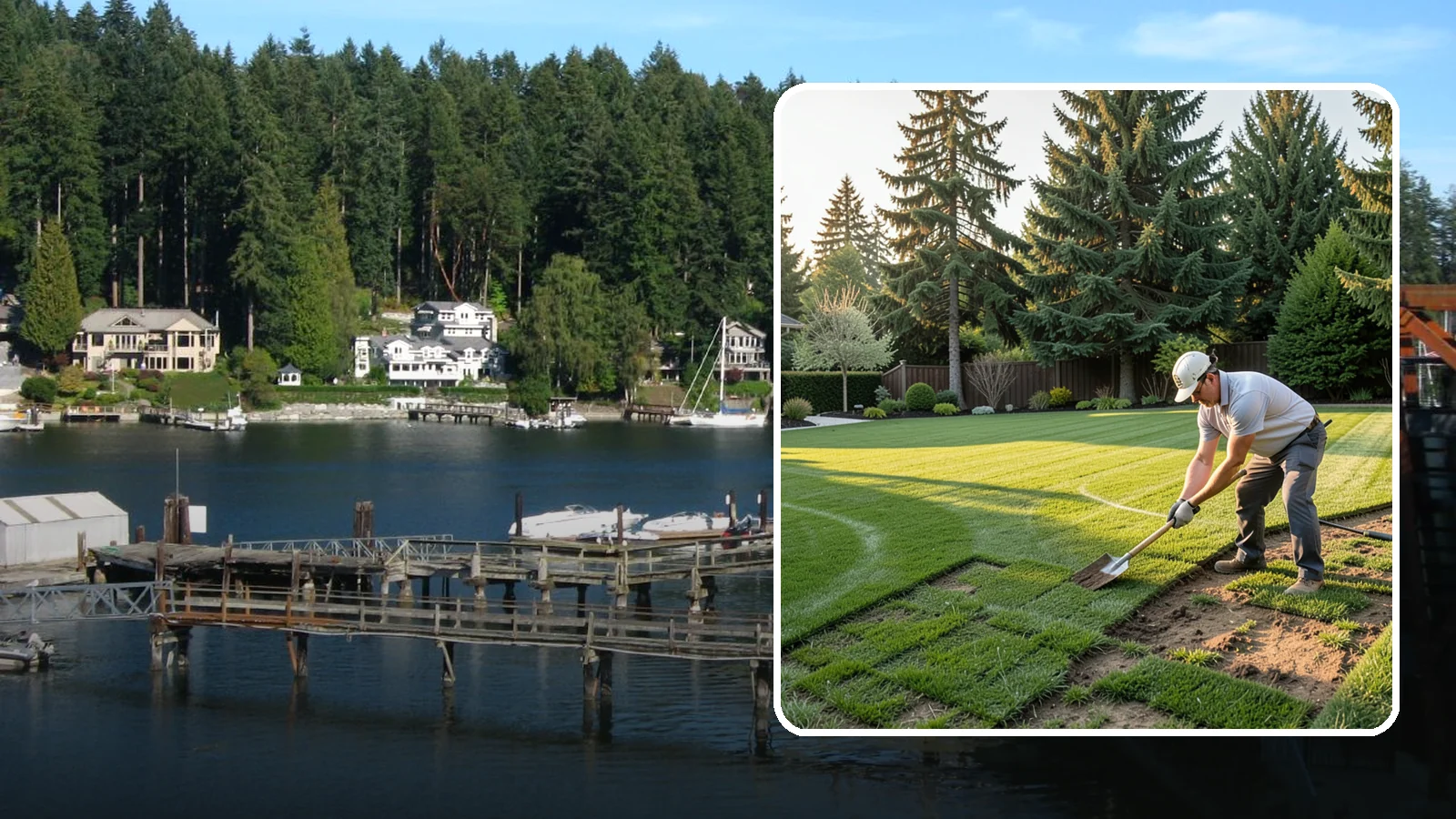 Lawn Renovation in Gig Harbor, Pierce County, WA - Revive a tired, patchy, or weed-choked lawn without a full tear-out through targeted renovation.