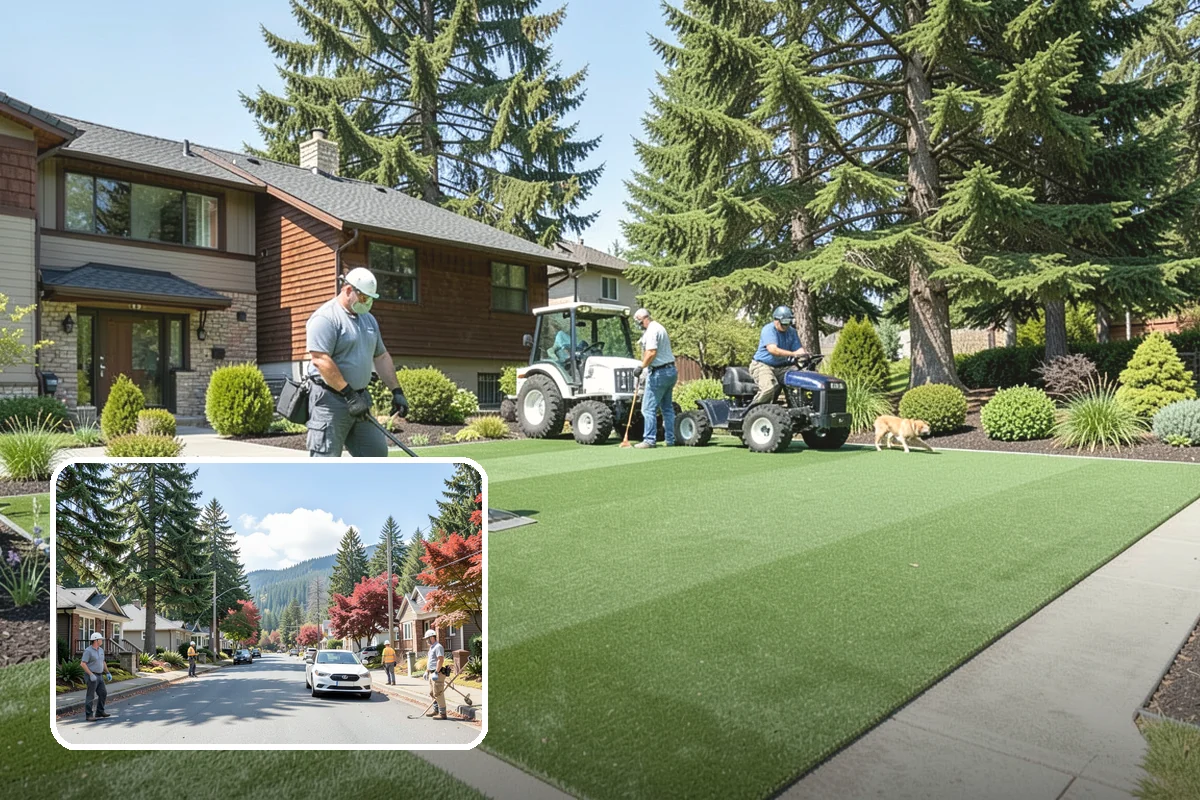 Lawn Renovation in Hunts Point, King County, WA - Restores a tired lawn without full replacement cost