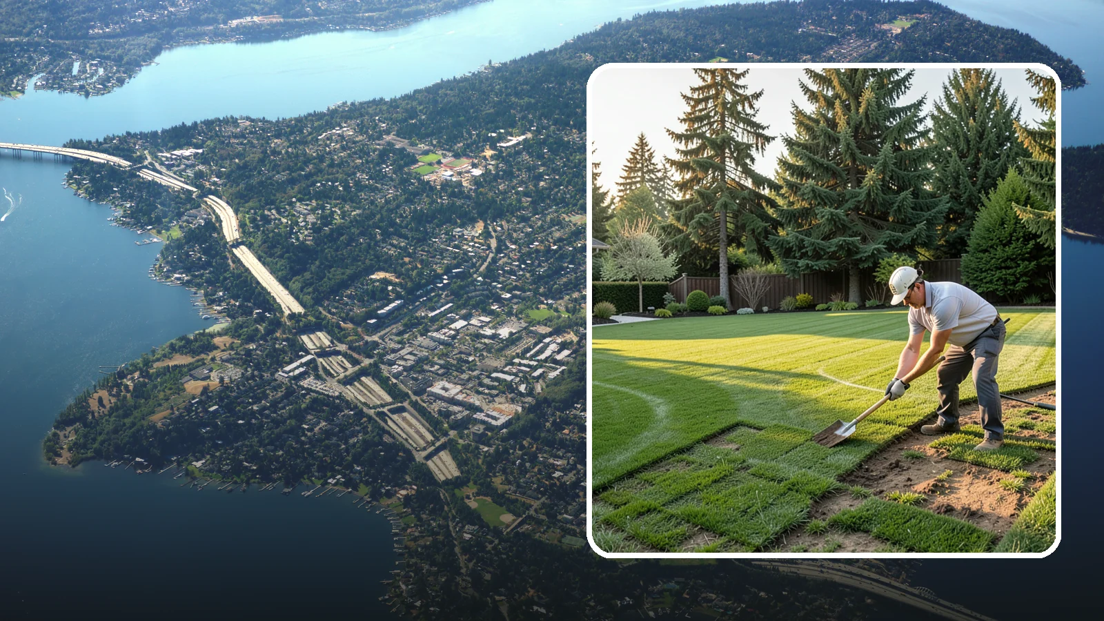 Lawn Renovation in Mercer Island, King County, WA - Revive a tired, patchy, or weed-choked lawn without a full tear-out through targeted renovation.