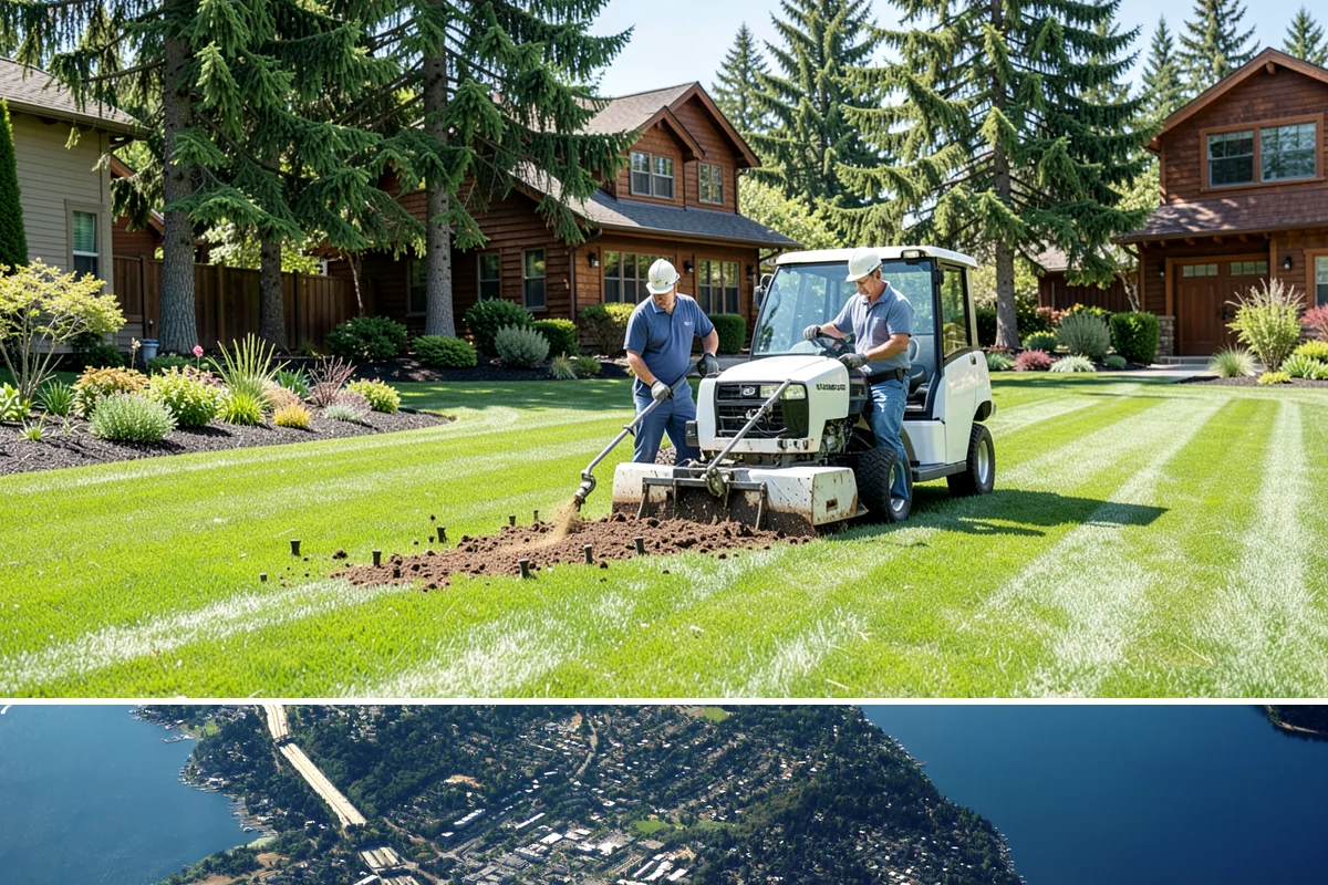 Lawn Renovation in Mercer Island, King County, WA - Best done in early fall or spring