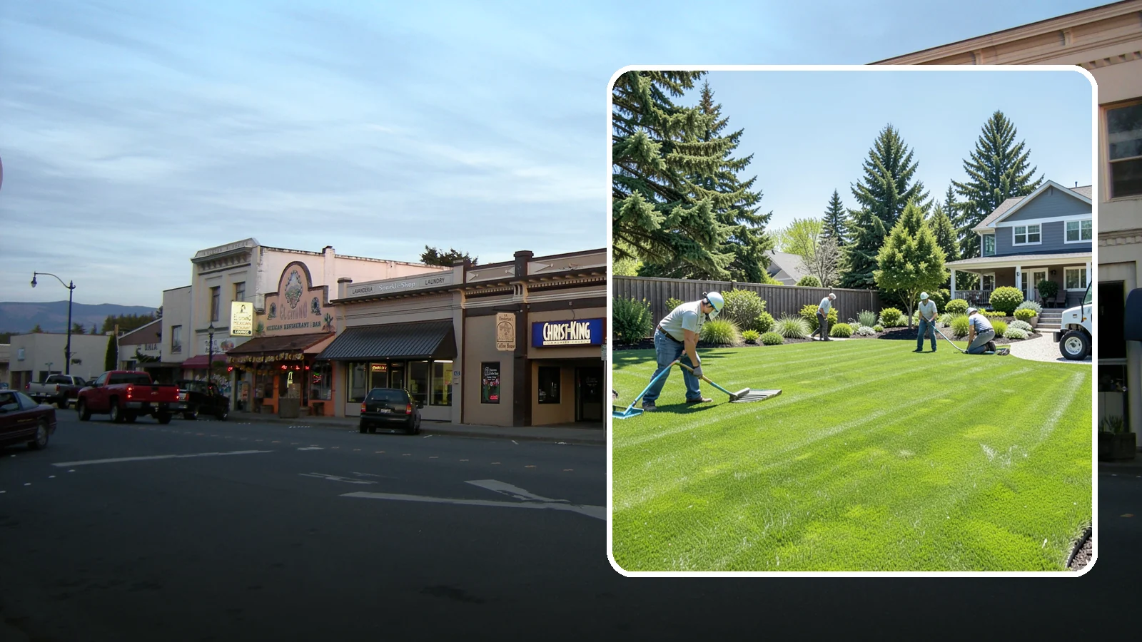 Lawn Restoration in Burlington, Skagit County, WA - Rebuild a thin, mossy, or worn-out lawn into thick healthy turf through targeted repair and reseeding.