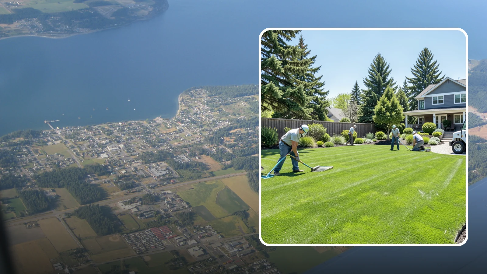 Lawn Restoration in Coupeville, Island County, WA - Rebuild a thin, mossy, or worn-out lawn into thick healthy turf through targeted repair and reseeding.