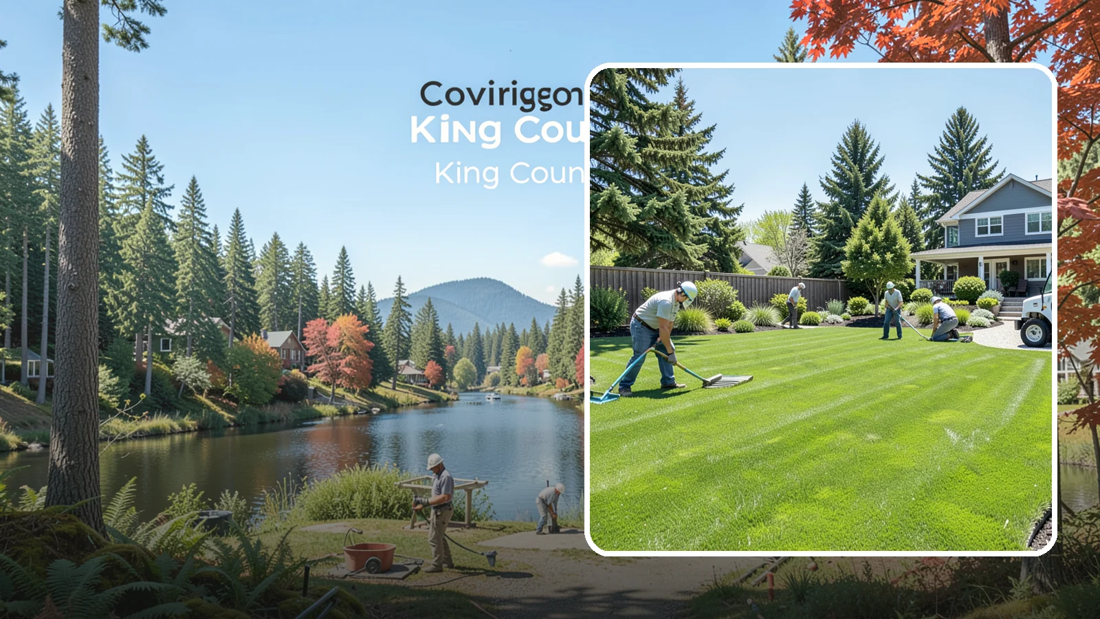 Lawn Restoration in Covington, King County, WA - Rebuild a thin, mossy, or worn-out lawn into thick healthy turf through targeted repair and reseeding.