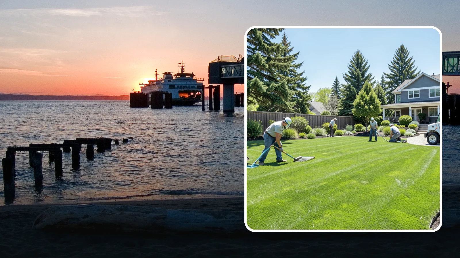 Lawn Restoration in Edmonds, Snohomish County, WA - Rebuild a thin, mossy, or worn-out lawn into thick healthy turf through targeted repair and reseeding.