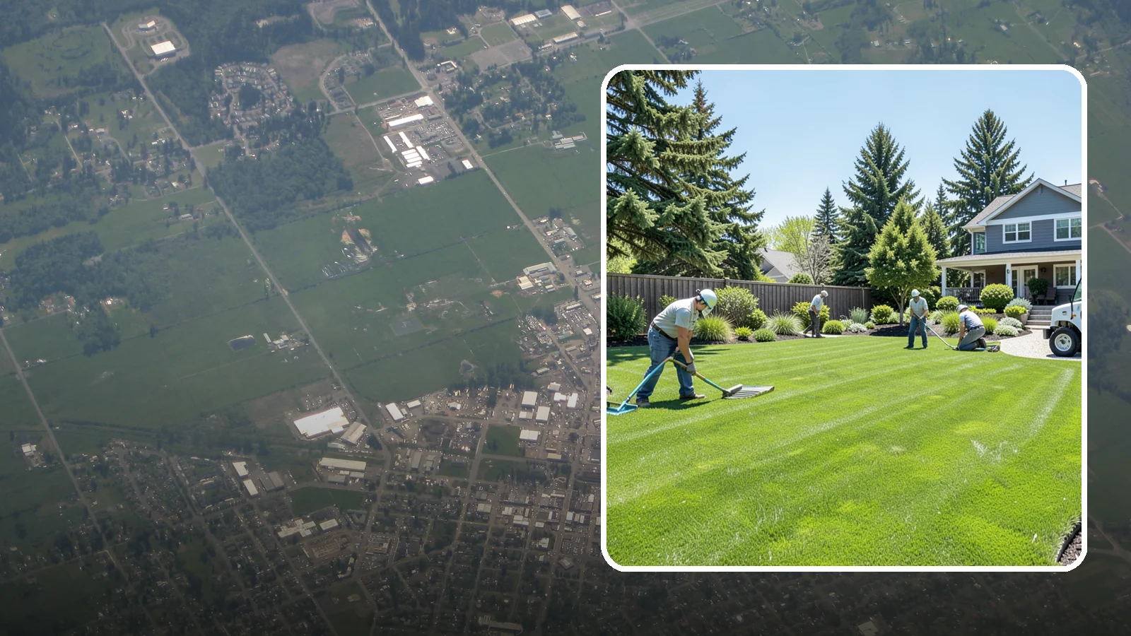 Lawn Restoration in Enumclaw, King County, WA - Rebuild a thin, mossy, or worn-out lawn into thick healthy turf through targeted repair and reseeding.