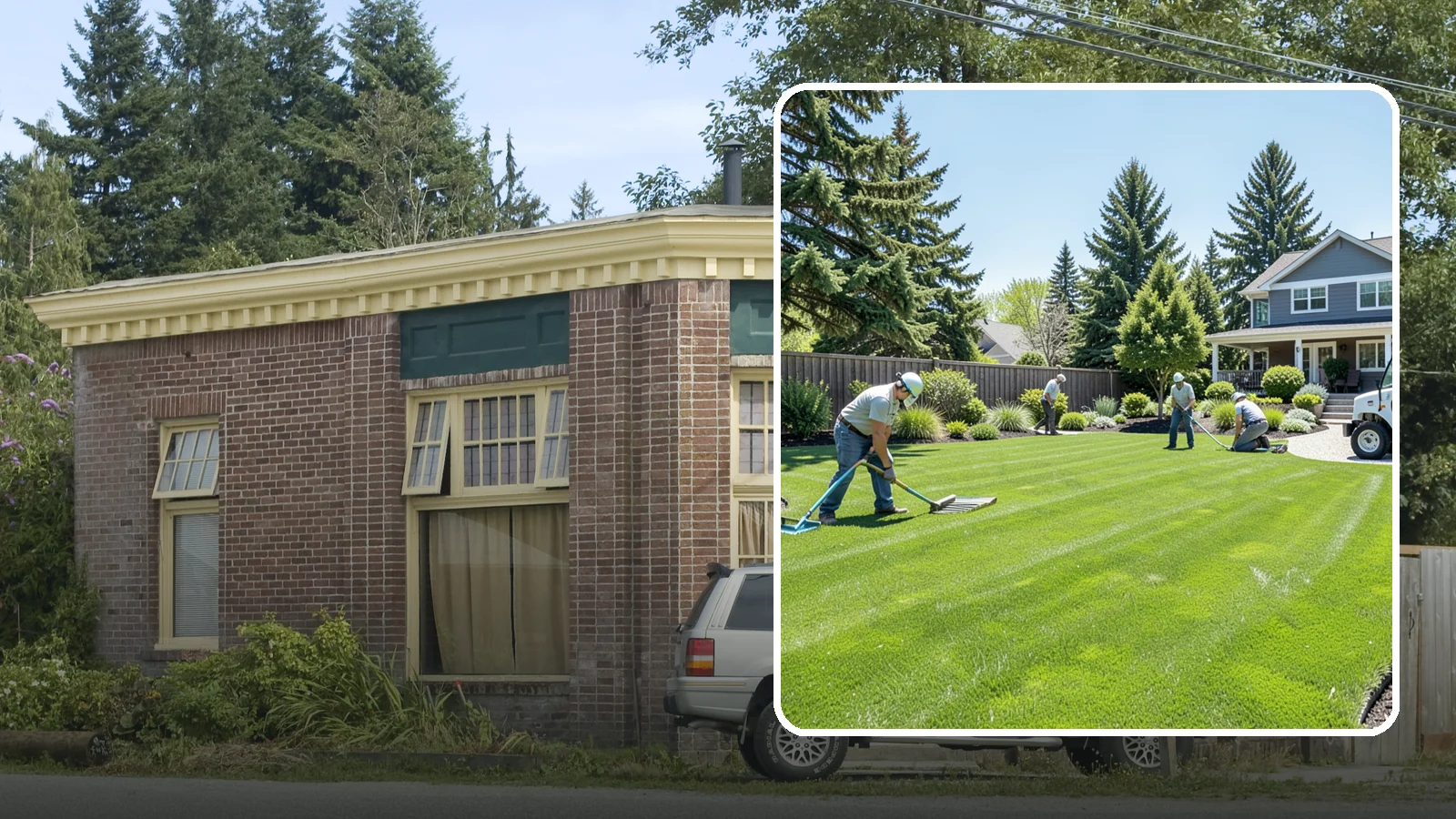 Lawn Restoration in Hamilton, Skagit County, WA - Rebuild a thin, mossy, or worn-out lawn into thick healthy turf through targeted repair and reseeding.