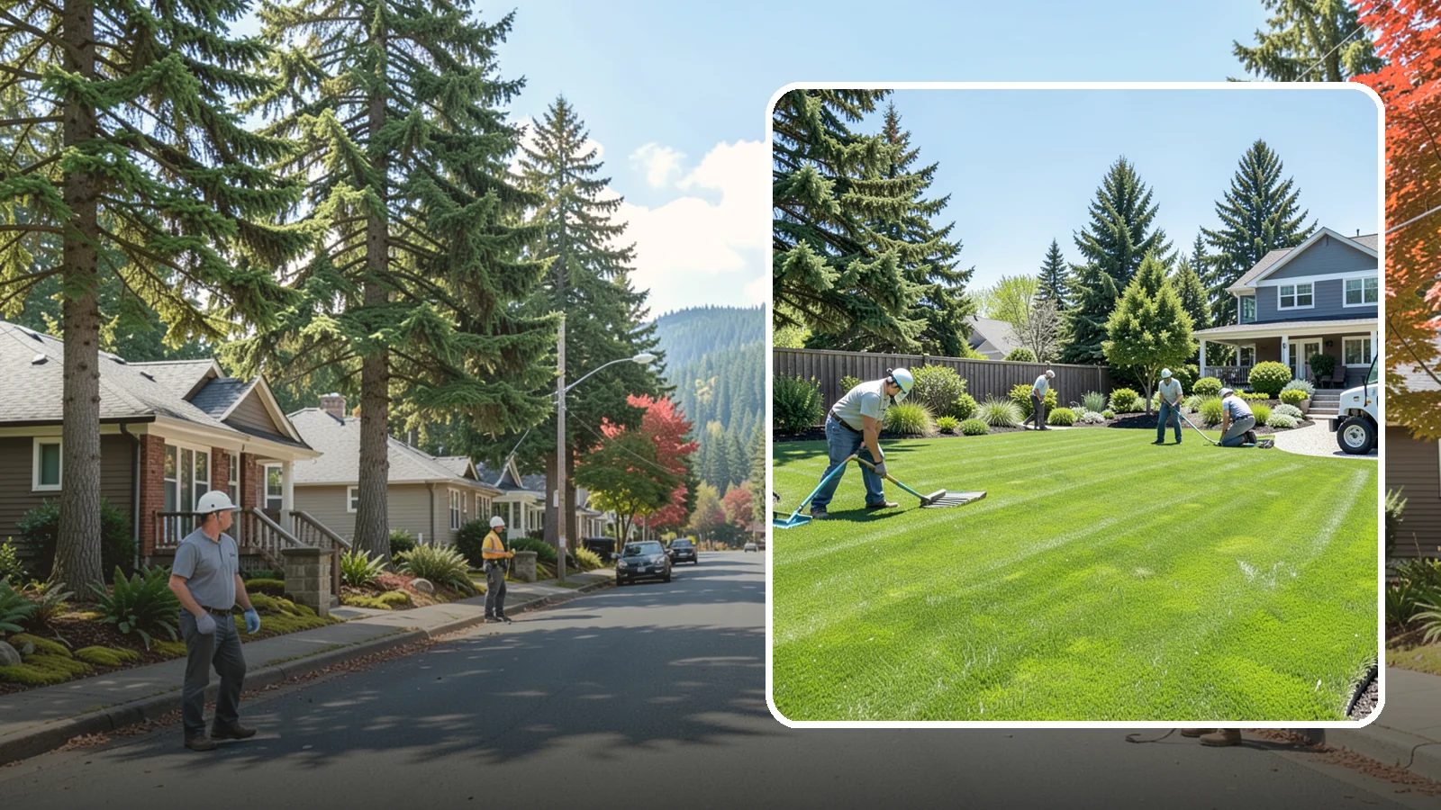 Lawn Restoration in Hunts Point, King County, WA - Rebuild a thin, mossy, or worn-out lawn into thick healthy turf through targeted repair and reseeding.