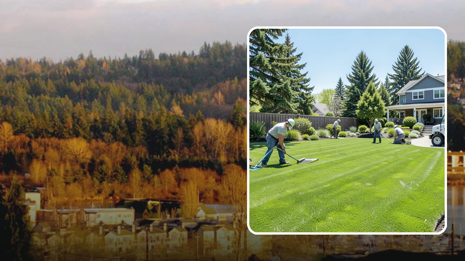 Lawn Restoration in Kenmore, King County, WA - Rebuild a thin, mossy, or worn-out lawn into thick healthy turf through targeted repair and reseeding.