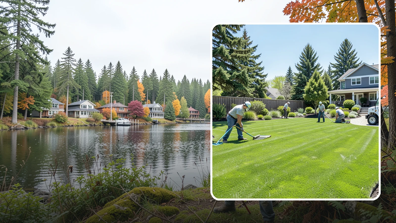 Lawn Restoration in La Conner, Skagit County, WA - Rebuild a thin, mossy, or worn-out lawn into thick healthy turf through targeted repair and reseeding.