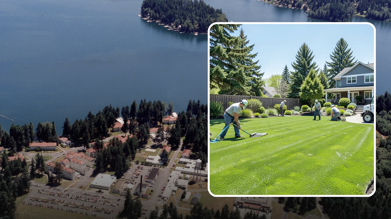 Lawn Restoration in Lakewood, Pierce County, WA - Rebuild a thin, mossy, or worn-out lawn into thick healthy turf through targeted repair and reseeding.