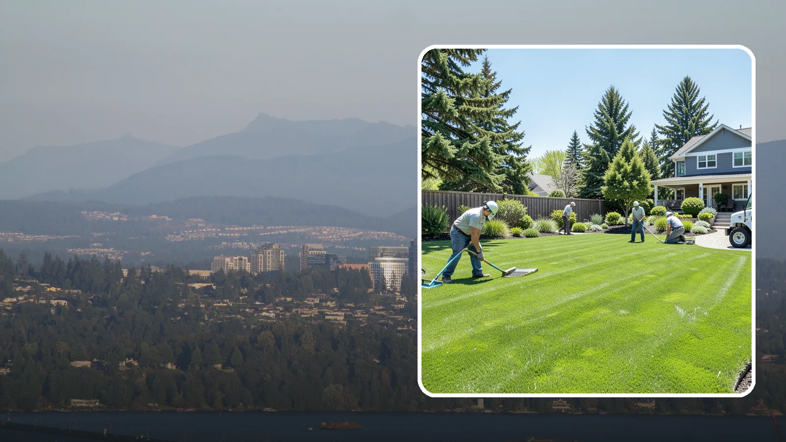 Lawn Restoration in Medina, King County, WA - Rebuild a thin, mossy, or worn-out lawn into thick healthy turf through targeted repair and reseeding.