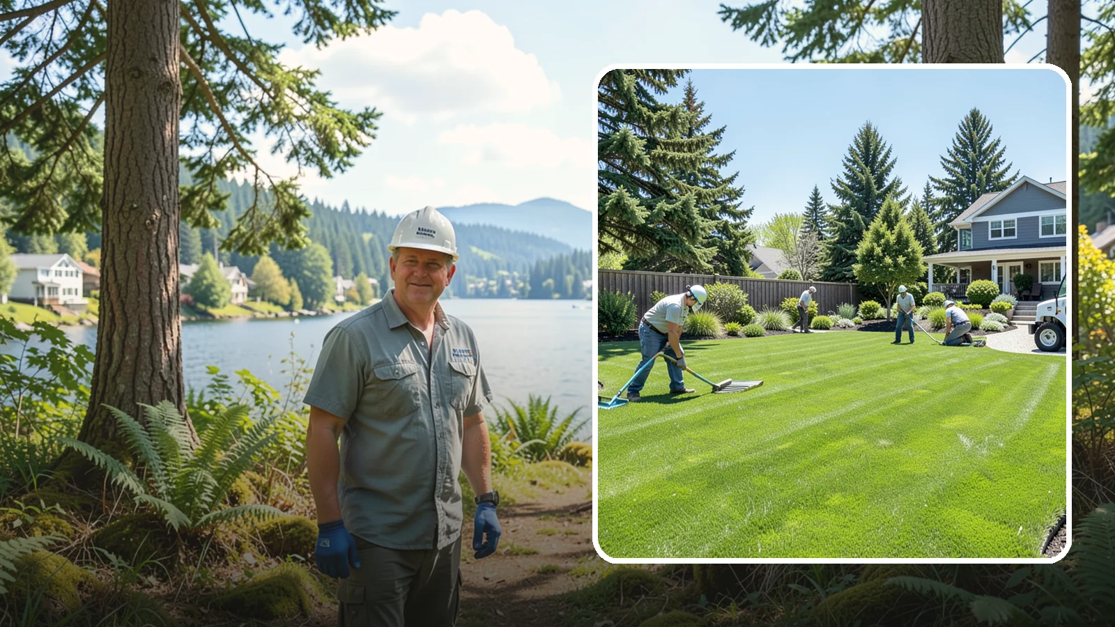 Lawn Restoration in Milton, King County, WA - Rebuild a thin, mossy, or worn-out lawn into thick healthy turf through targeted repair and reseeding.