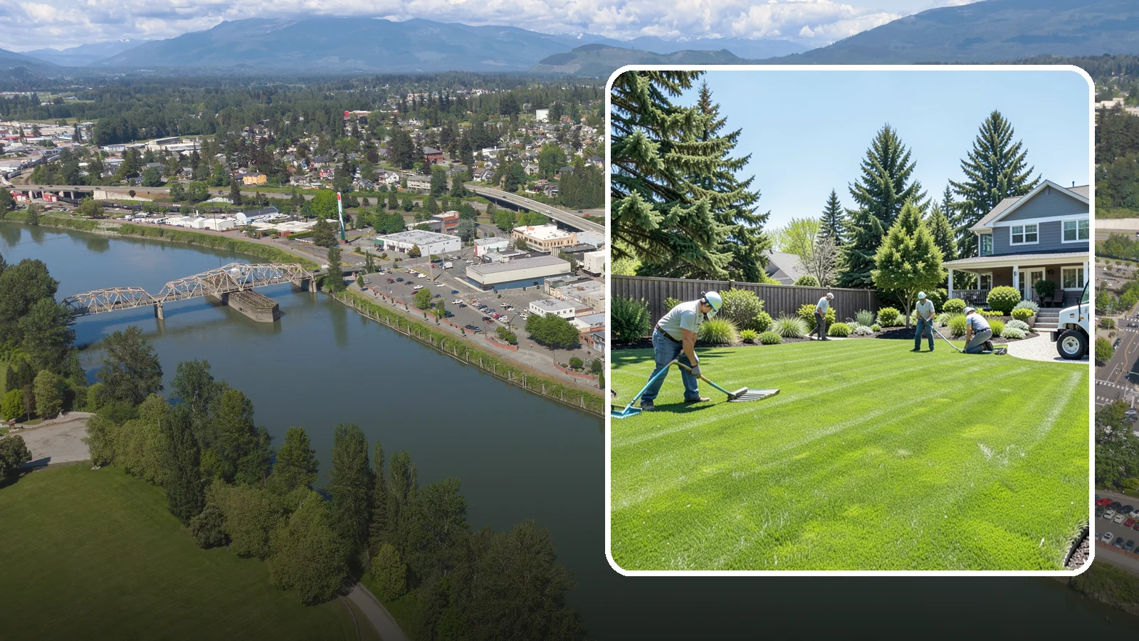 Lawn Restoration in Mount Vernon, Skagit County, WA - Rebuild a thin, mossy, or worn-out lawn into thick healthy turf through targeted repair and reseeding.