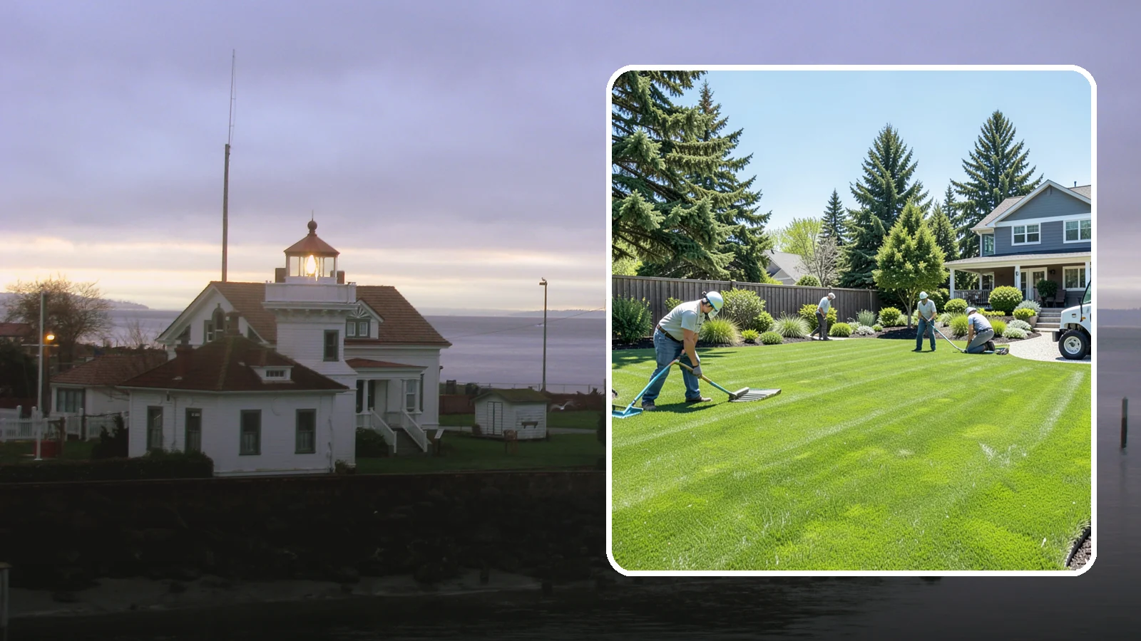 Lawn Restoration in Mukilteo, Snohomish County, WA - Rebuild a thin, mossy, or worn-out lawn into thick healthy turf through targeted repair and reseeding.