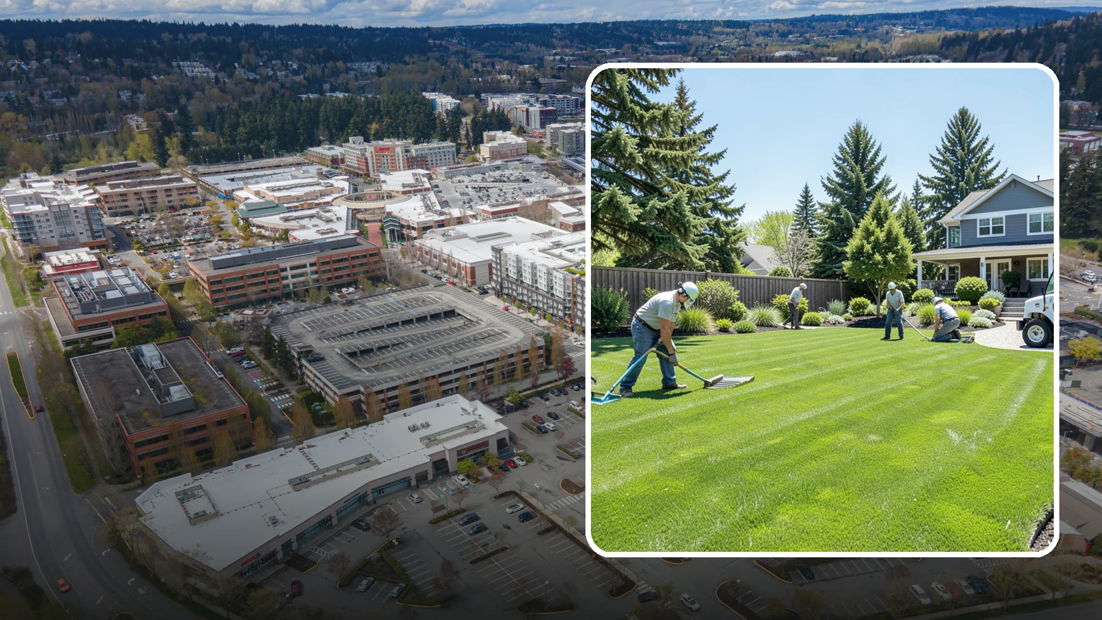 Lawn Restoration in Redmond, King County, WA - Rebuild a thin, mossy, or worn-out lawn into thick healthy turf through targeted repair and reseeding.