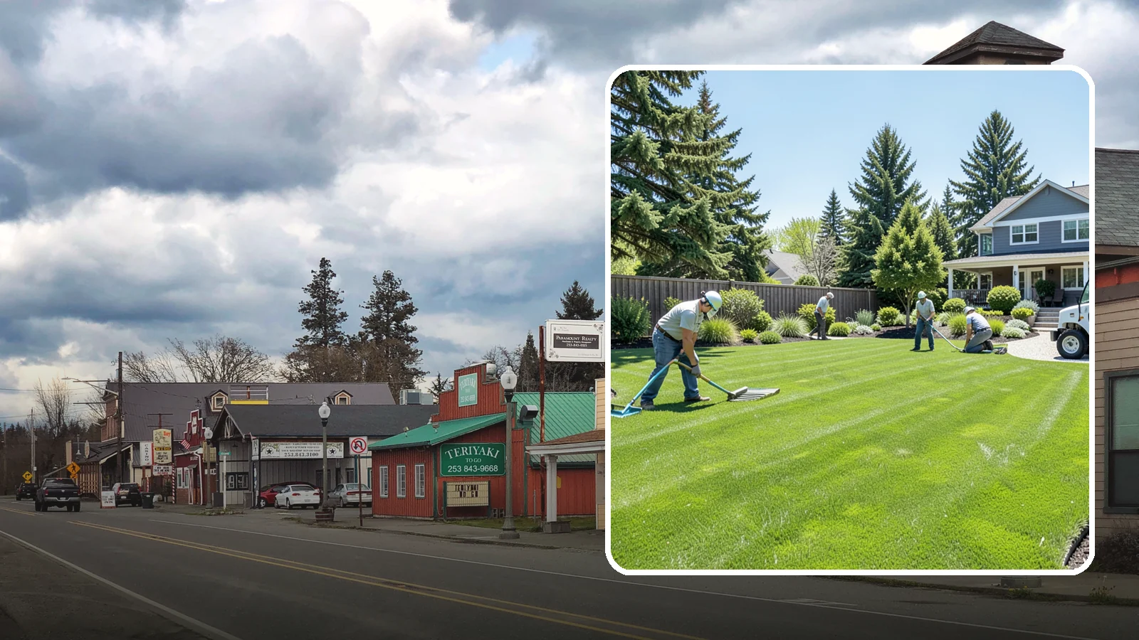 Lawn Restoration in Roy, Pierce County, WA - Rebuild a thin, mossy, or worn-out lawn into thick healthy turf through targeted repair and reseeding.